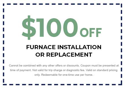 Discount for Furnace Installation or Replacement