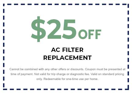 Discount for AC Filter Replacement