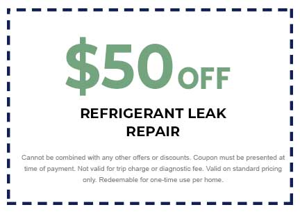 Discount for AC Refrigerant Leak Repair