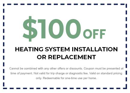 Discount for Heating System Installation or Replacement